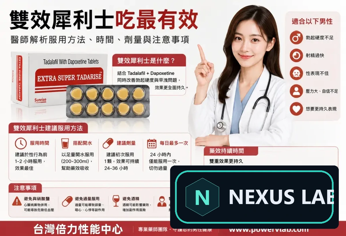 雙效犀利士怎麼吃最好?藥效高峰重疊與安全服用